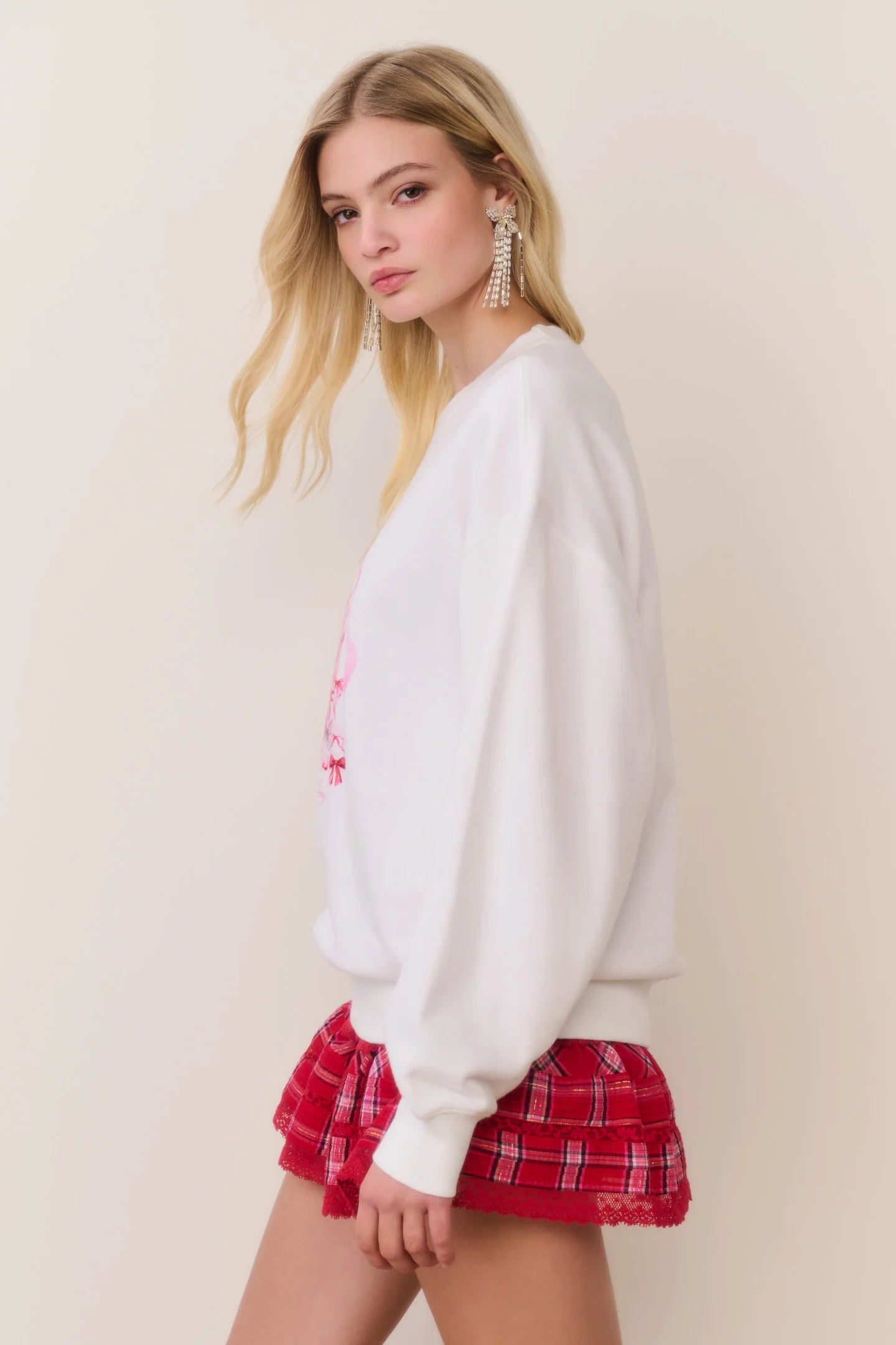 Havenleigh Christmas Bow Fleece Pullover