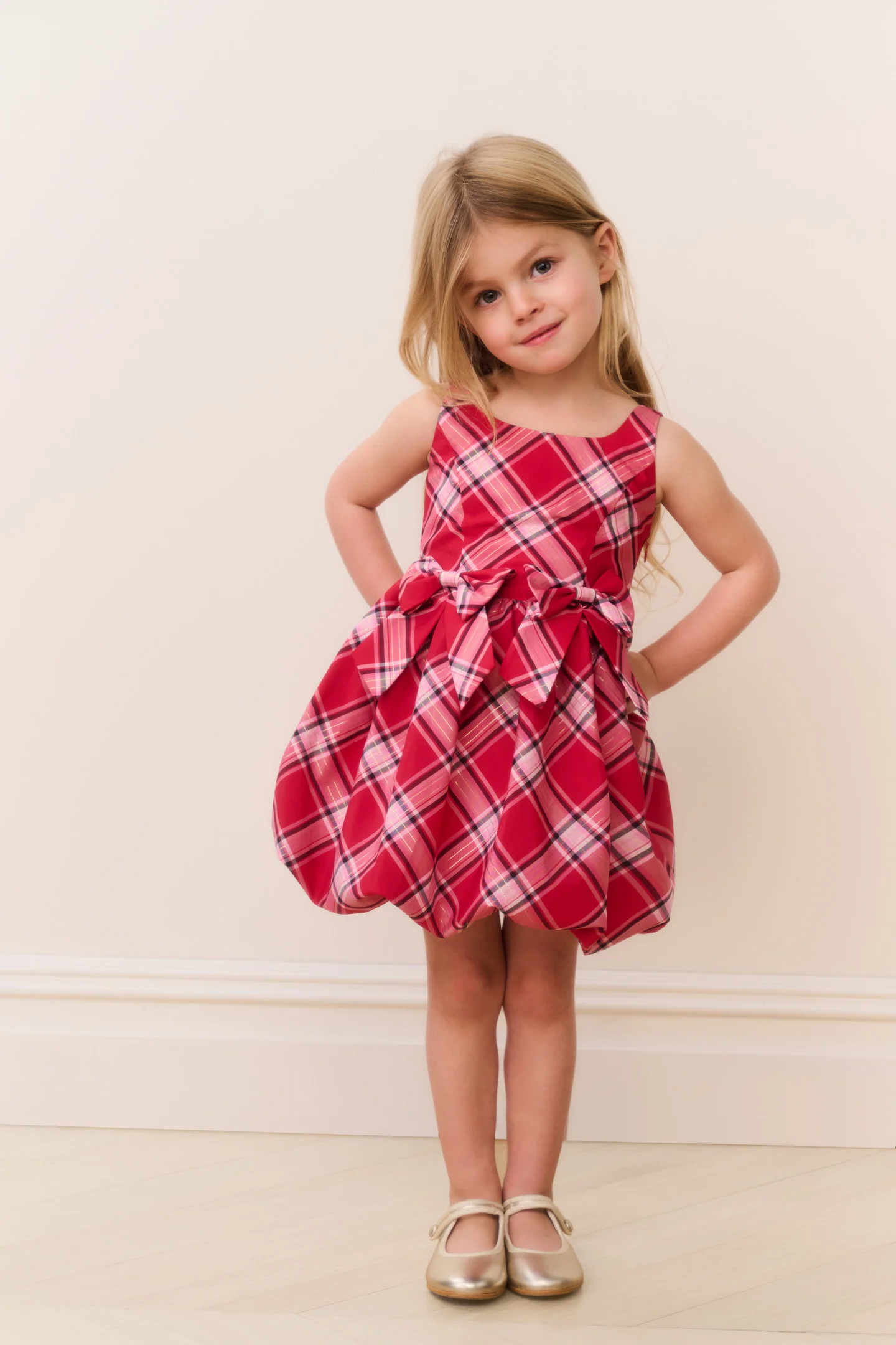 Little Girls Mini Tima Tartan Dress Little Girls Mini Tima Tartan Dress