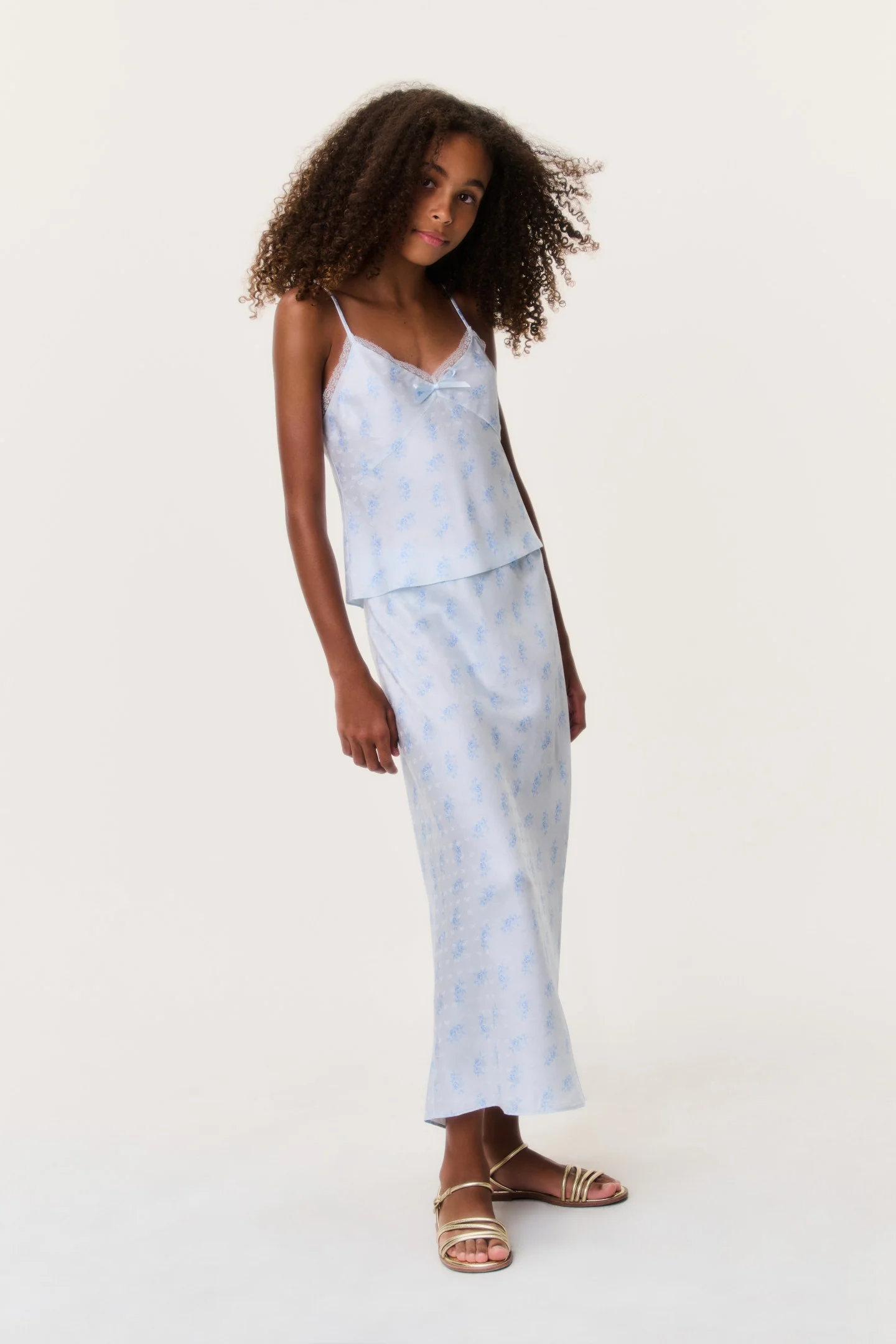 Tween Silk-Blend Kalo Skirt