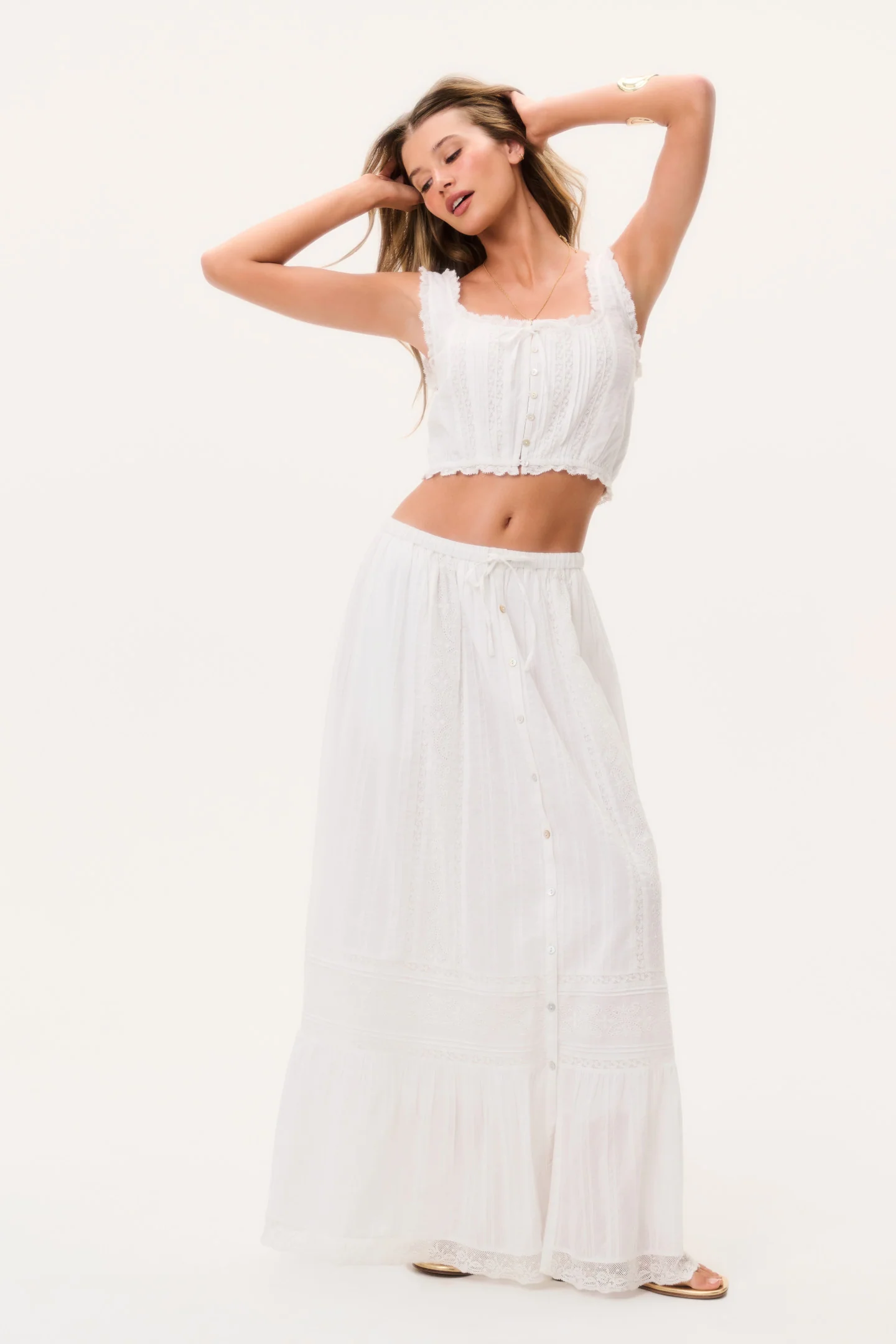 Brina Cotton Maxi Skirt